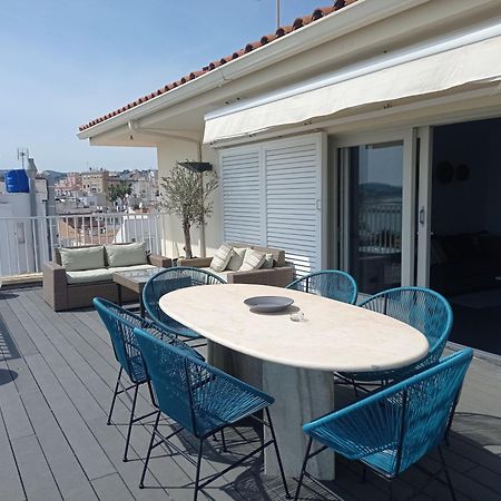 Ferienwohnung Atico Con Fantasticas Vistas Al Mar Y La Iglesia Sitges Exterior foto